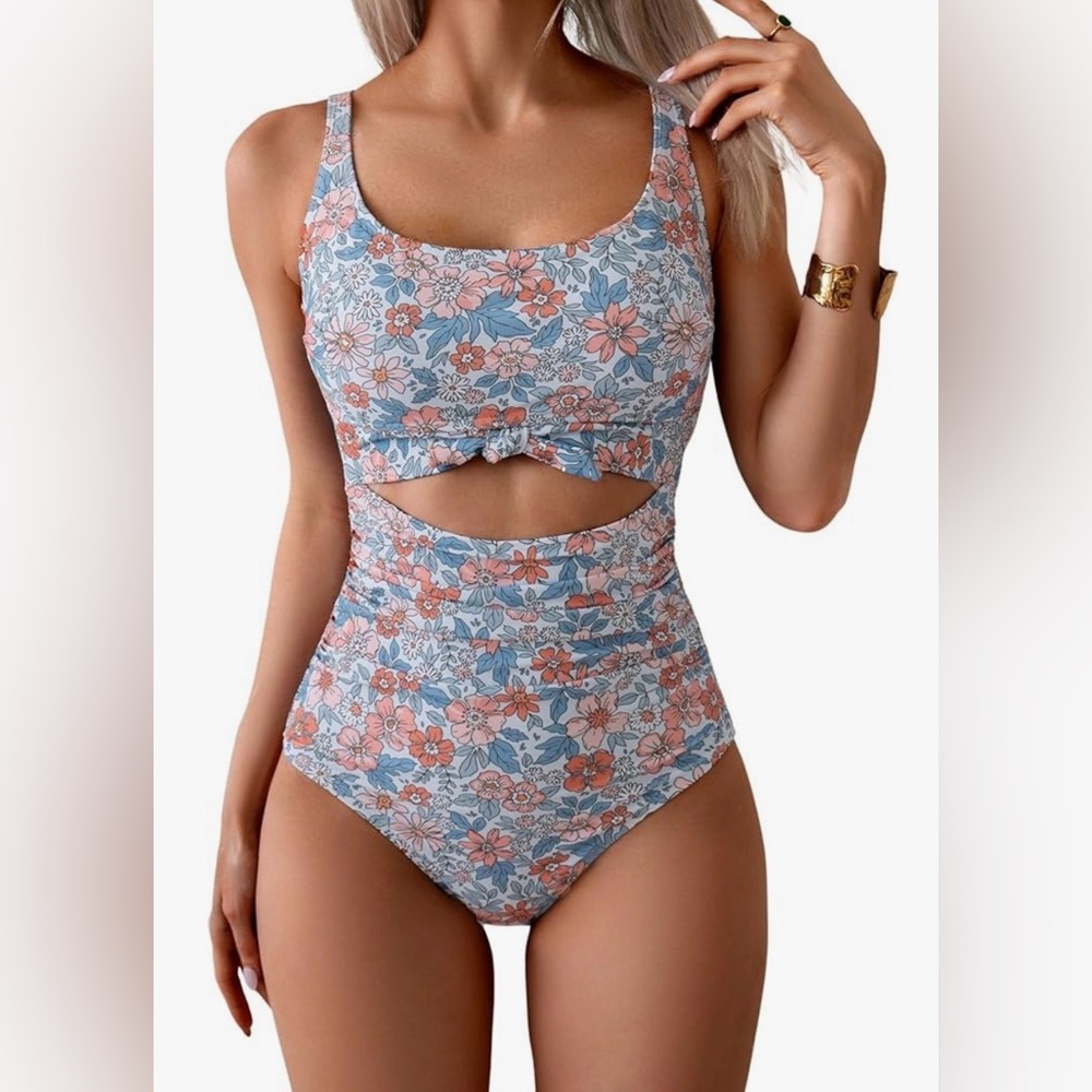 NWOT Eomenie Women's One Piece Swimsuit Tummy Control Slimming Bathing Suit